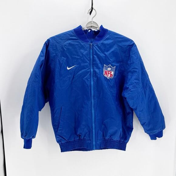 Nike Other - Vintage NFL Team Nike blue full zip nylon blue jacket 90s hip hop street wear